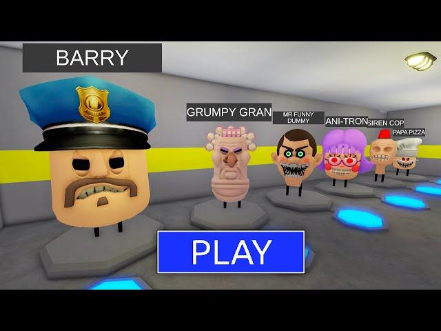 Escaping from a BARRY'S HEAD PRISON RUN! And BECAME a ALL HEAD MORPHS #Roblox