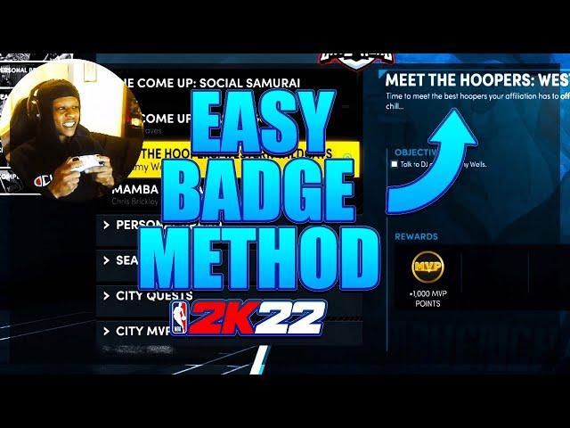 HOW TO GET MAXED BADGES FAST ON NBA 2K22 NEXT GEN! EASY FINISHING, PLAYMAKING, DEFENSE BADGE METHOD!