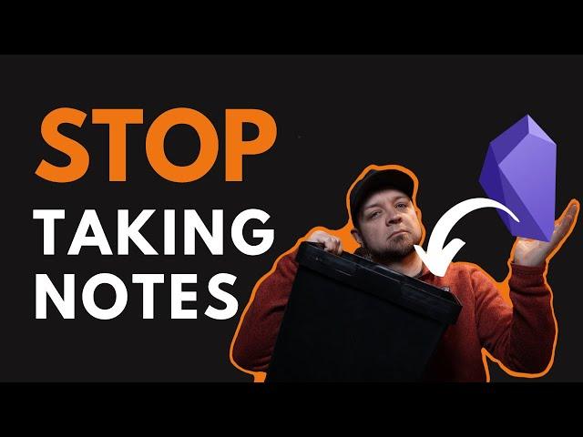 STOP Taking Notes, it's a waste of time