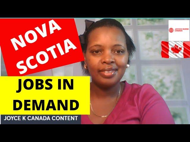 TOP 10 JOBS/ OCCUPATIONS IN DEMAND IN NOVA SCOTIA