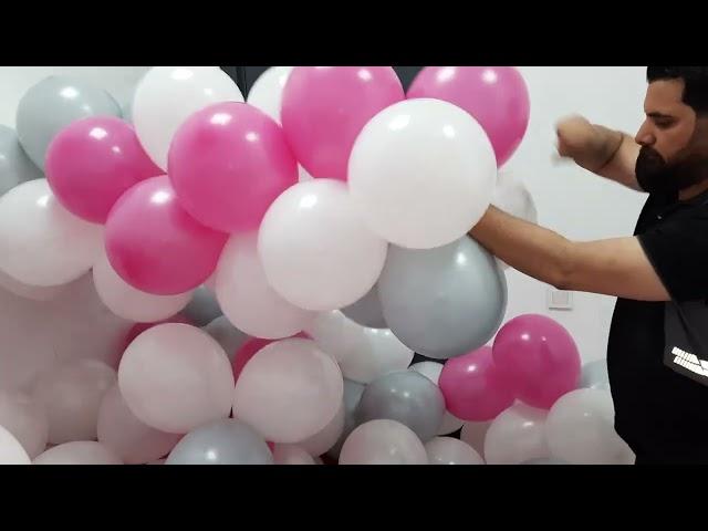 Balon Dekorasyonu Nasıl Yapılır.How to make a balloon decoracion.