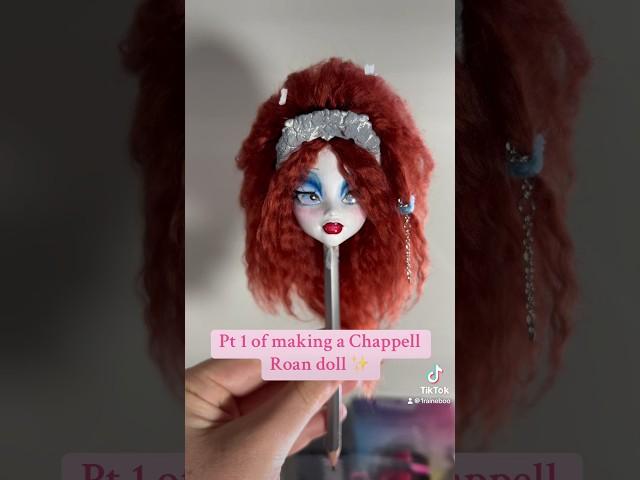 Pt 1 making a Chappell Roan doll ️ #chappellroan #ooakdoll #art #customdoll