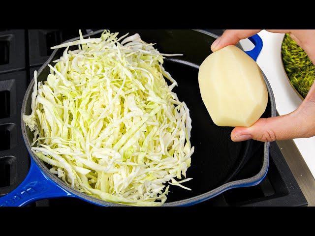 Better than meat! Do you have cabbage and potatoes at home?! Easy and delicious dinner!