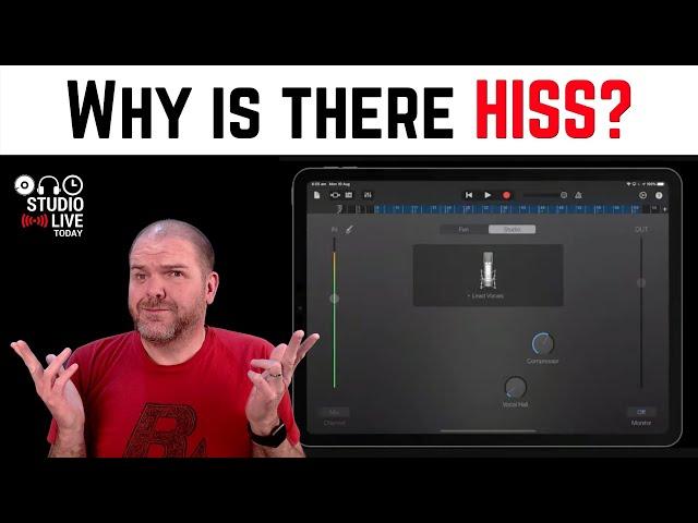 Reduce HISS | How to set input gain in GarageBand iOS (iPad/iPhone)