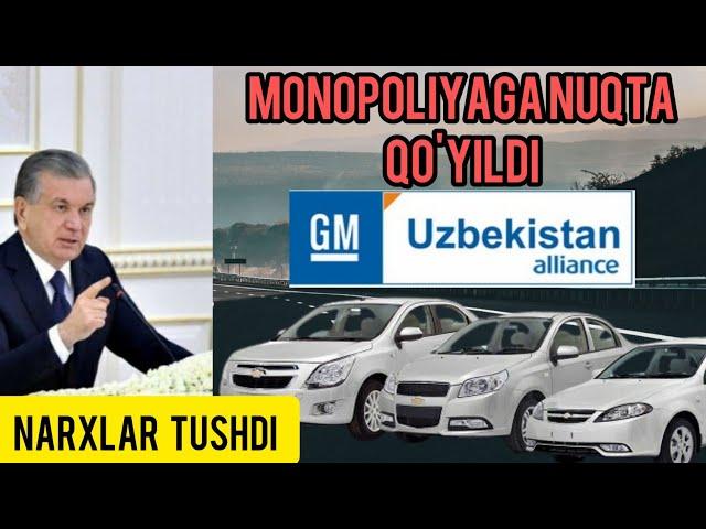 GM UZBEKISTAN NARXLARI TUSHISHI KUTILYOTGAN AVTOMOBILLAR