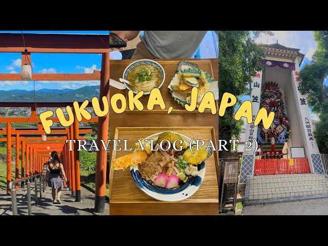 FUKUOKA TRAVEL VLOG (Part 2) ~ Ohori Park,  Ukiha Inari & Kushida Shrine + travel tips & itinerary!