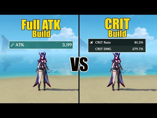 Chasca Full ATK Build vs Crit Build - Genshin impact