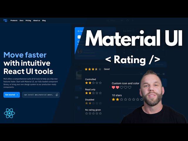 Rating - Learn Material UI Components in React