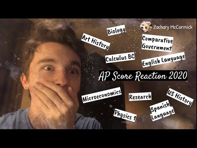 AP Score Reaction 2020 (10 AP SCORES!)