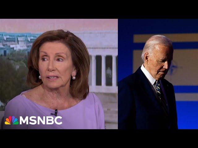 Nancy Pelosi: It's up to Biden to decide if he's going to run; whatever he decides, we go with