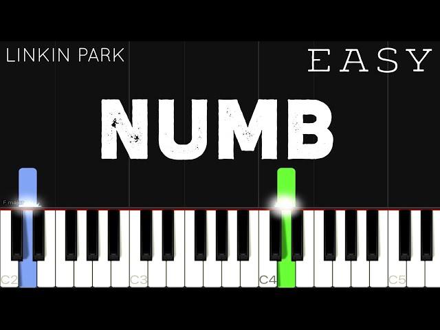 Linkin Park - Numb | EASY Piano Tutorial