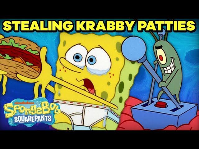 Plankton's Top 20 Attempts to Steal the Krabby Patty  | SpongeBob