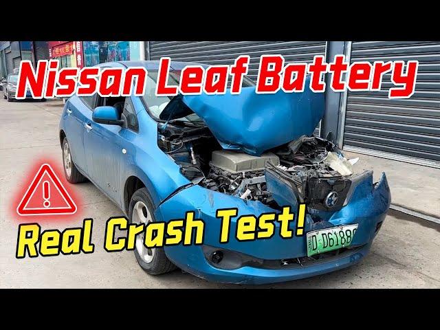 VIVNE-Nissan Leaf Battery Real Crash Test!