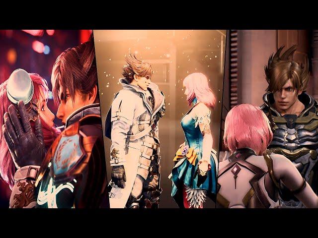 TEKKEN SERIES - All Alisa and Lars romance scenes compilation (1080p)