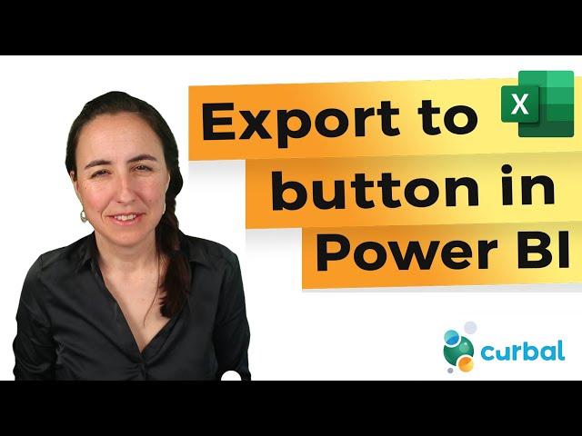 How to create a Export to Excel / CSV button in Power BI