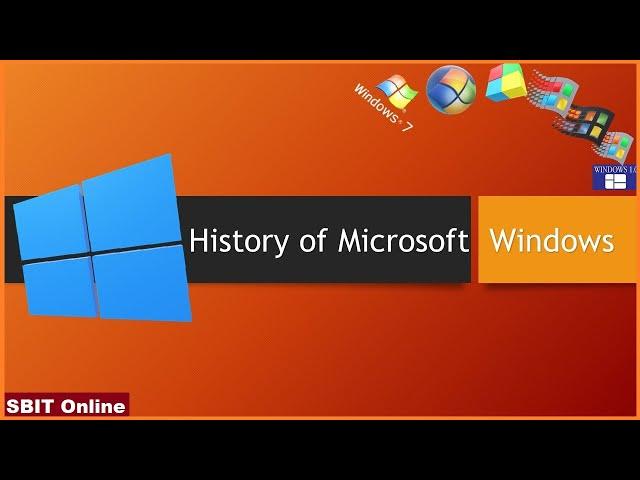 History Of Microsoft Windows Operating Systems (Windows 10 - 1.0) || sbitOnline