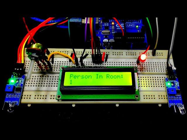 Bidirectional Visitor Counter Using Arduino