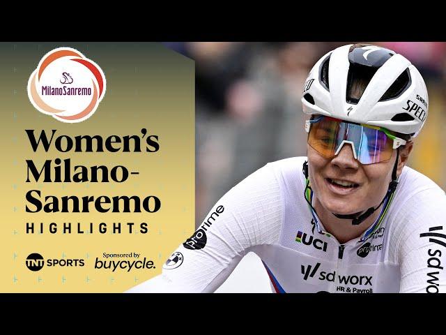 THRILLING FINISH TO SEAL GLORY!  | 2025 Milano-Sanremo Women's Race Highlights | TNT Sports Cycling