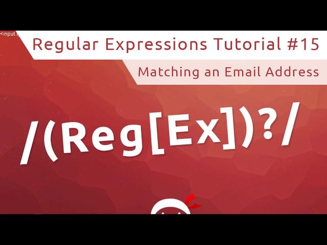 Regular Expressions (RegEx) Tutorial #15 - Email RegEx Pattern