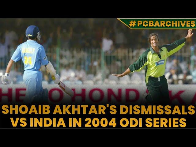 ️ Enjoy Shoaib Akhtar's Dismissals vs India in the iconic 2004 ODI Series | PCB | MA2L