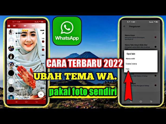 Cara Mengganti Background di WhatsApp Resmi dengan Foto Sendiri | ganti Tema Wallpaper WhatsApp 2022