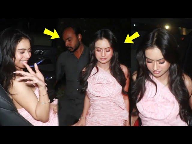 DRUNK Kajol Daughter Nysa Devgan UNABLE To Walk Bodyguard HELPS Her To Get Into The Car!