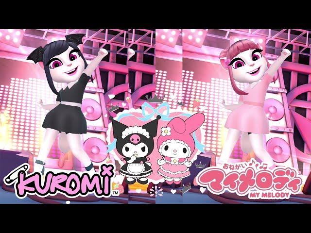 My talking angela 2  Kuromi vs My Melody  Sanrio Cosplay