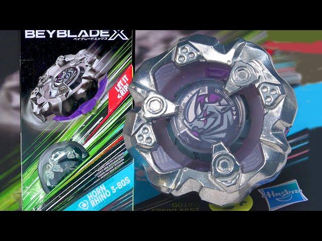 CAN DEFENSE WORK? NEW Horn Rhino 3-80S Booster Unboxing Test Battles Hasbro Beyblade X