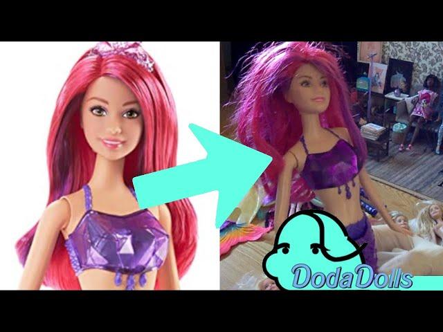  My Huge Barbie Mermaid Haul 2020, Thrifted Dolls cleaning ASMR by DodaDolls
