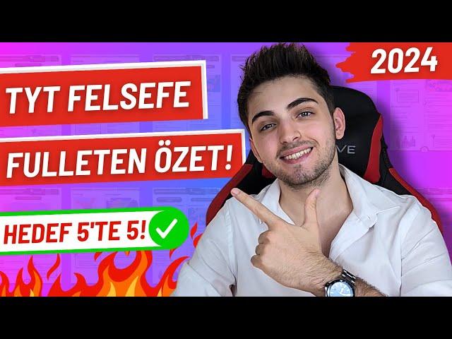 2024 TYT FELSEFE KAVRAMLARLA SON TEKRAR! | Bunları Bilmeden Sınava Girme! | #yks #tyt