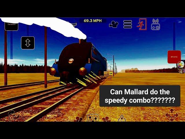 Mallard doing the speedy combo test - Can it do it or not? | Train and Rail Yard Simulator