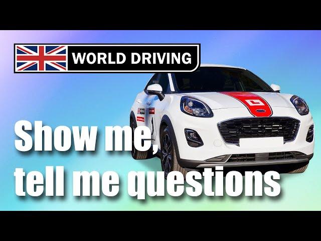 Show Me, Tell Me Questions 2025: UK driving test questions