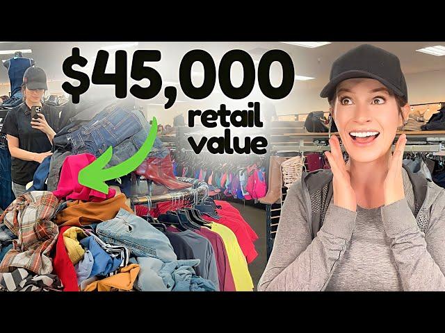 I Found $45,000 Worth Of Clothes - My Most INSANE Thrift Haul Ever