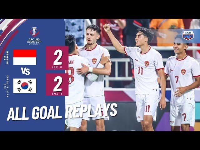 KOMPILASI GOL  INDONESIA VS KOREA SELATAN (2-2) | QF AFC U23 ASIAN CUP QATAR 2024