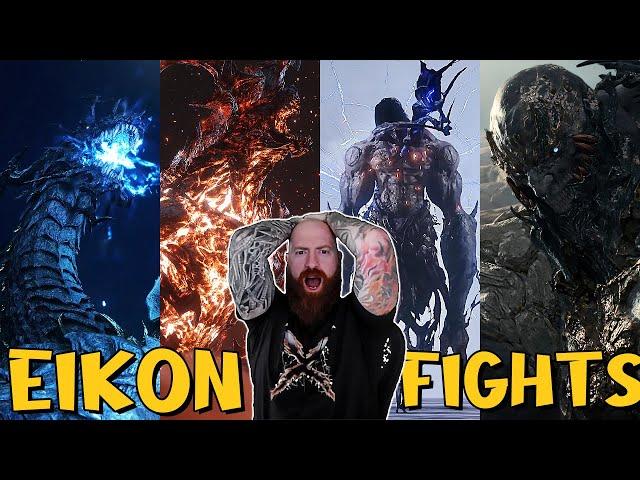 Final Fantasy 16 Eikon Boss Fights Compilation