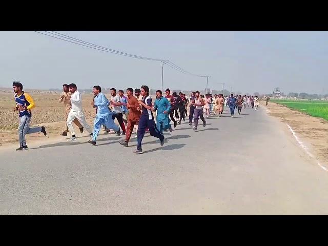 Constables Running Test In Punjab Police