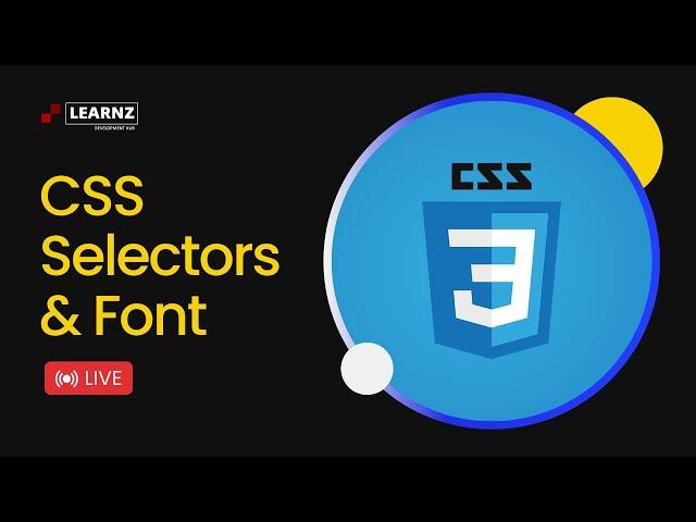  CSS Selectors & Fonts(Monday meeting)