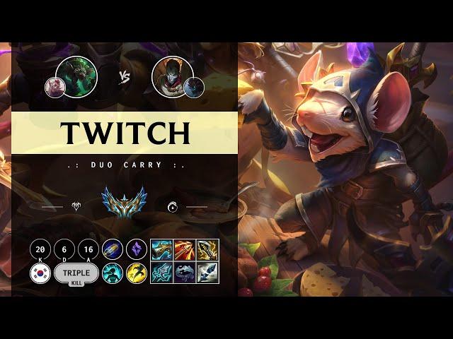 Twitch ADC vs Jhin - KR Challenger Patch 14.10