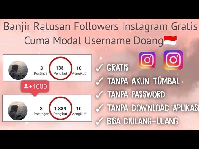 [no login] Cara Menambah Followers Instagram Gratis Sepuasnya Tanpa Akun Tumbal‼️