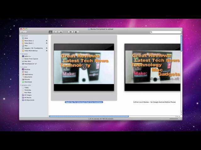 Quick Look - The Finder in Apple's Snow Leopard OS