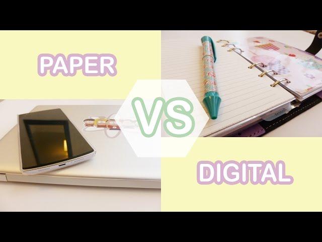 Paper VS Digital PLANNING | FILOFAX