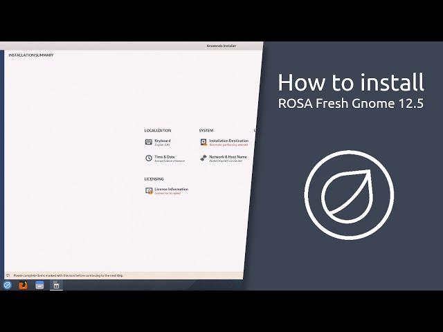 How to install ROSA Fresh Gnome 12.5