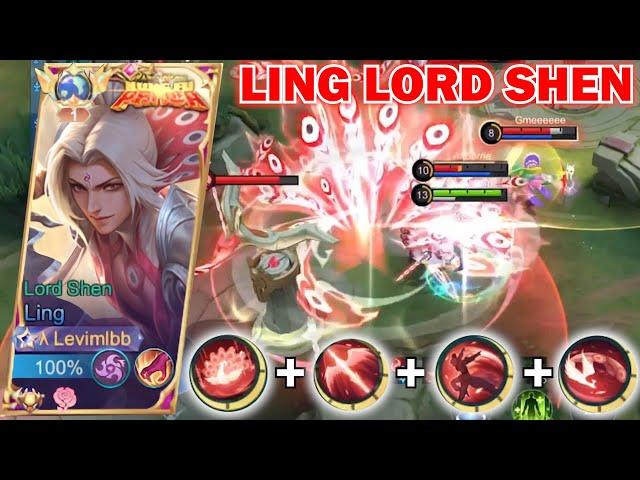 LING FASTHAND & AGGRESSIVE COMBO USING KUNGFU PANDA SKIN!! | LING LORD SHEN FASTHAND GAMEPLAY - MLBB