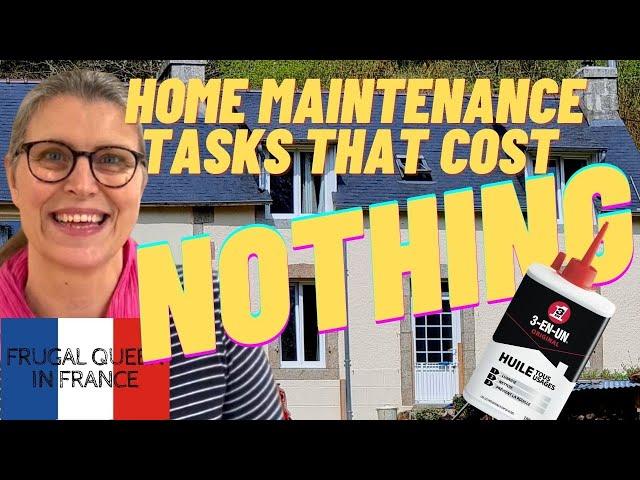 Home Maintenance Tasks That Cost Nothing - Our Frugal No Spend Week