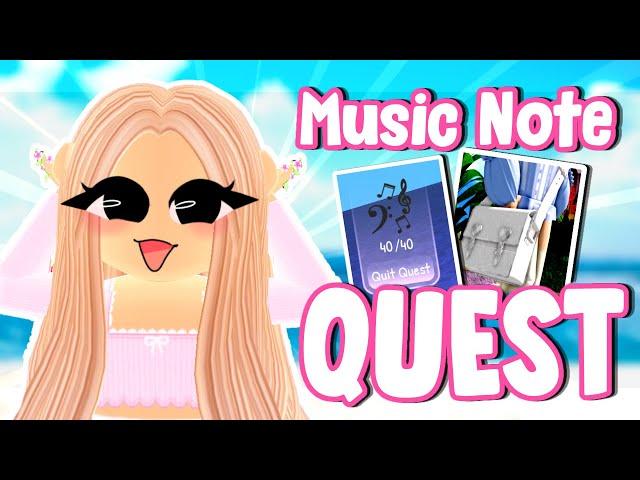 How To Find ALL MUSIC NOTES QUICKLY! Royale High Music  Quest!