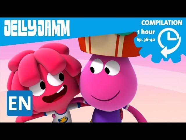 Jelly Jamm English. 1Hour Compilation (Ep.36-40) Cartoons in English for kids