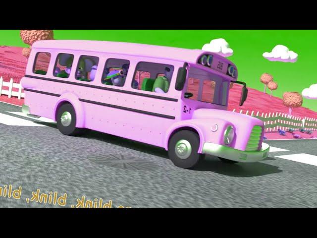 Wheels on the Bus go Round And Round Kids Song Children Cocomelon Cartoon Babies Sound Variations