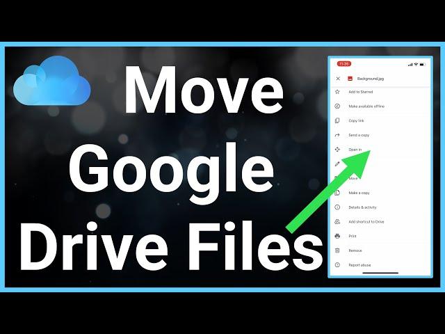 How To Move Files From Google Drive To iCloud