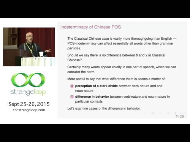 "The Programming Language Called Classical Chinese" by David Branner