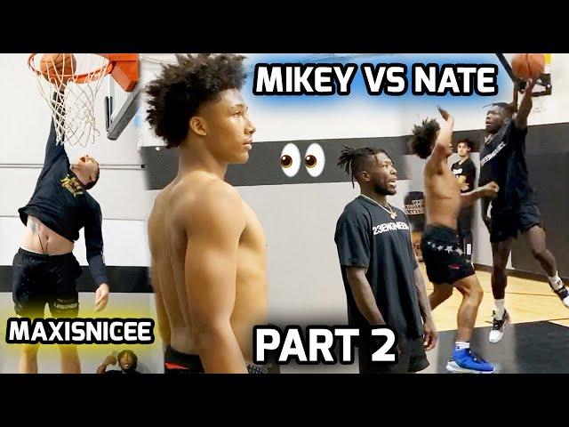 Nate Robinson & Mikey Williams Exchange BUCKETS! Maxisnicee, Nate's Sons, All Put WORK In Together 